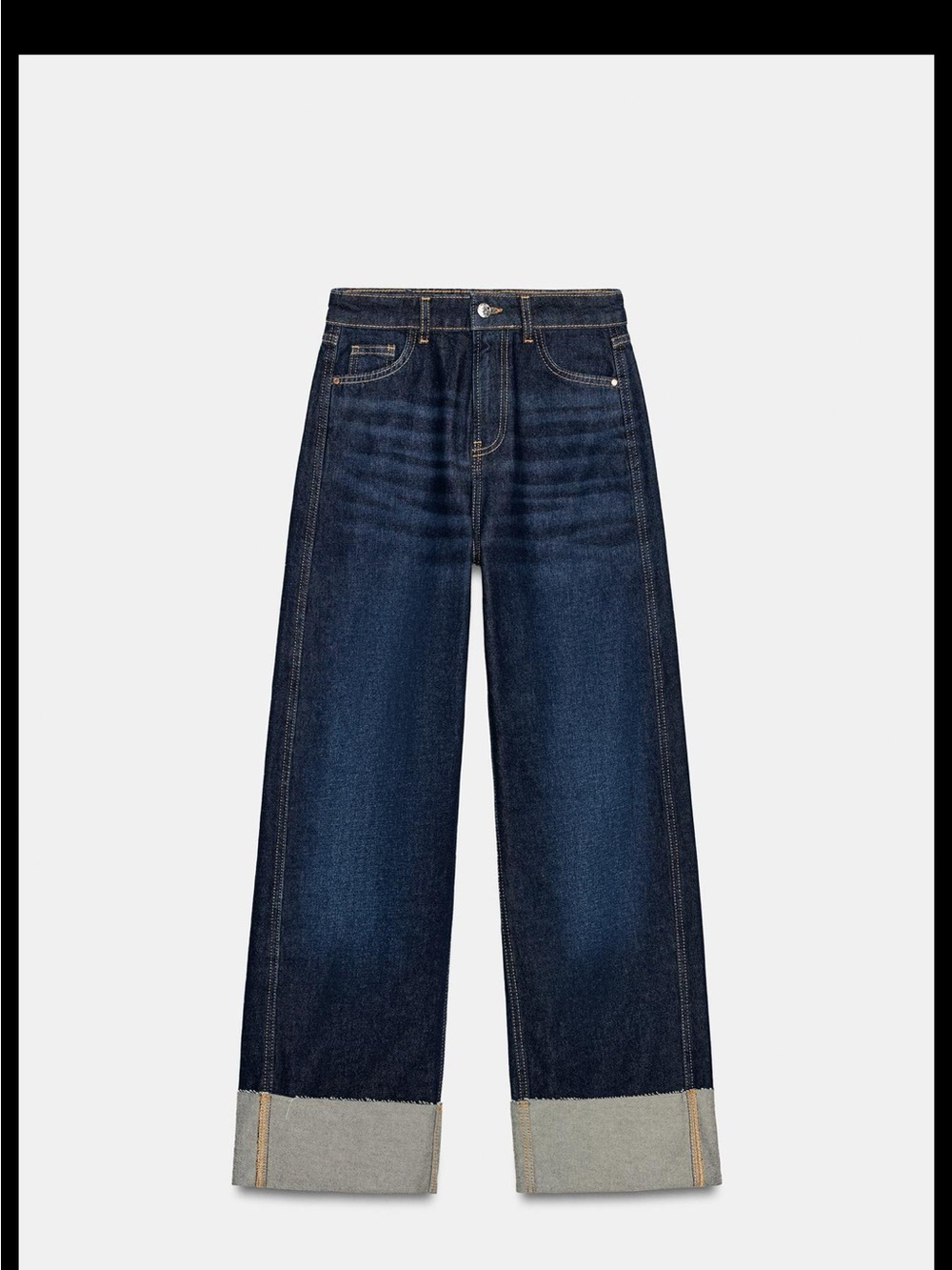 Zara Wide-Leg Women’s Jeans in Dark Indigo